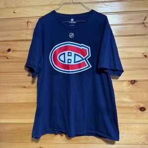 NHL Fanatics Canadian Habs Kotkaniemi #15 Navy Blue NHL T-Shirt